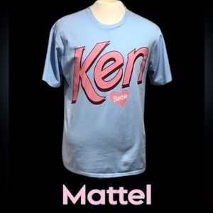 Mattel Official Barbie‎ Ken T-Shirt, Men’s, Blue, Size Large